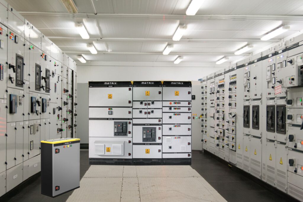 Panel matrix simetri